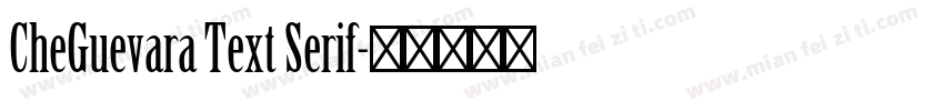 CheGuevara Text Serif字体转换